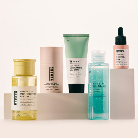 Group Image Of Sustainable Clean Skincare Products 