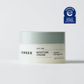 Versed Skin Soak Moisture Cream in a cream-colored jar with green lid, 1.5 oz, National Eczema Association accepted.