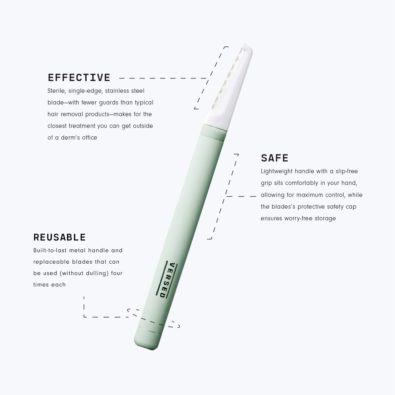 Versed | Instant Gratification At-Home Dermaplaning Tool